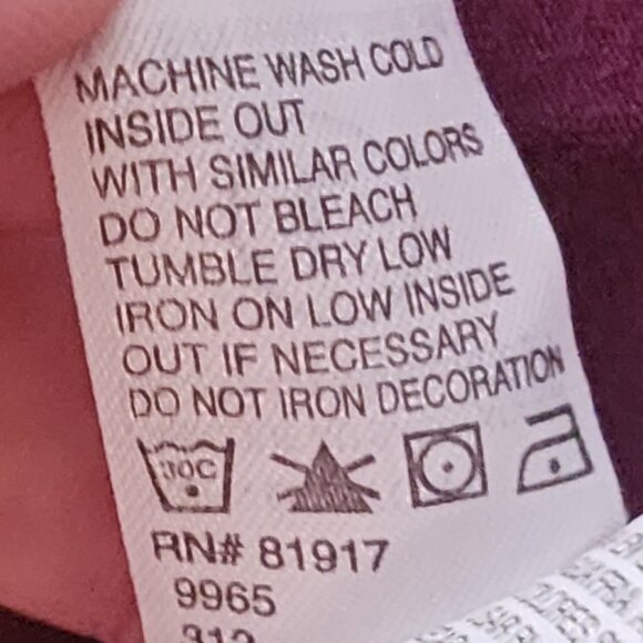 Levi Strauss & Co. Maroon Cotton Short Sleeve White Logo Kids Tee Size L 16/18 - Picture 15 of 16